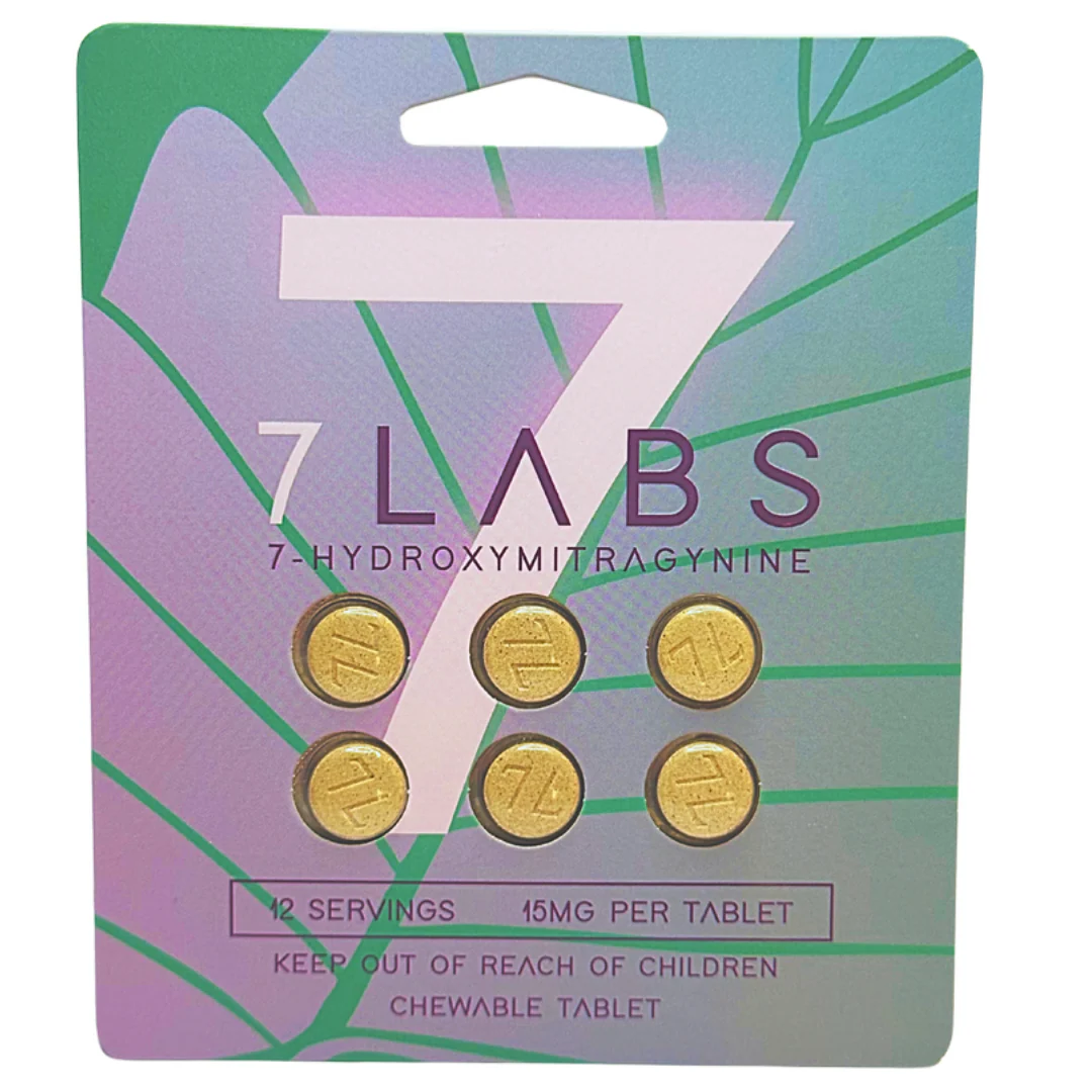 7 Labs Kratom 7-Hydroxymitragynine Tablets (15mg Each)