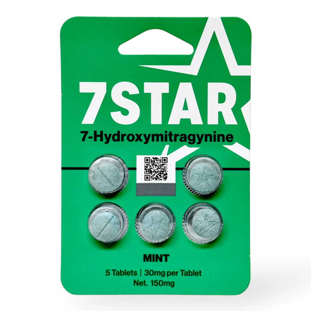 7 Star 7-Hydroxymitragynine Extract Tablets - 5ct (30mg Each) - Image 2