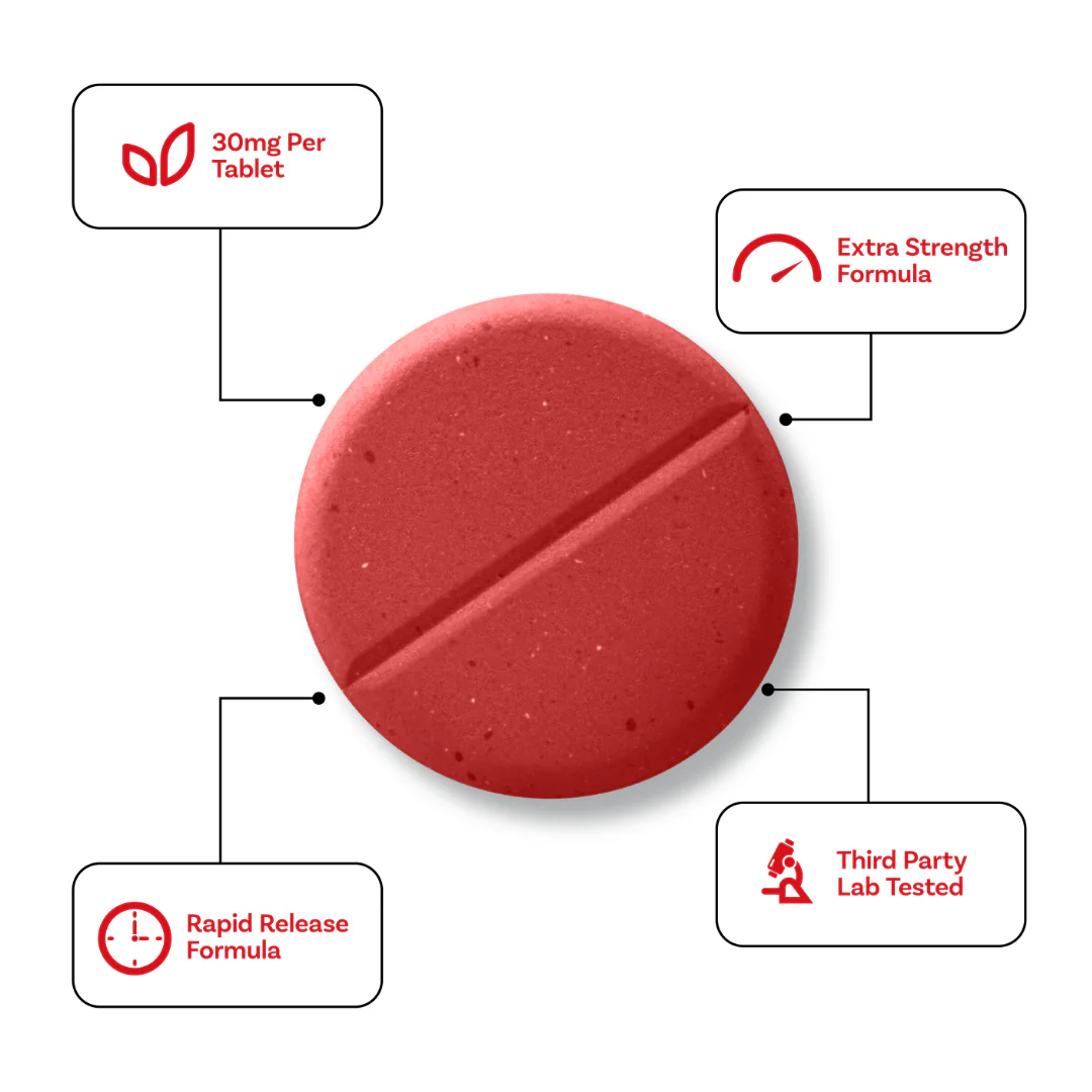 7Tabz Ultra Potent Extra Strength 7-OH Tablets 300mg - 10ct (30mg Each) - Image 2