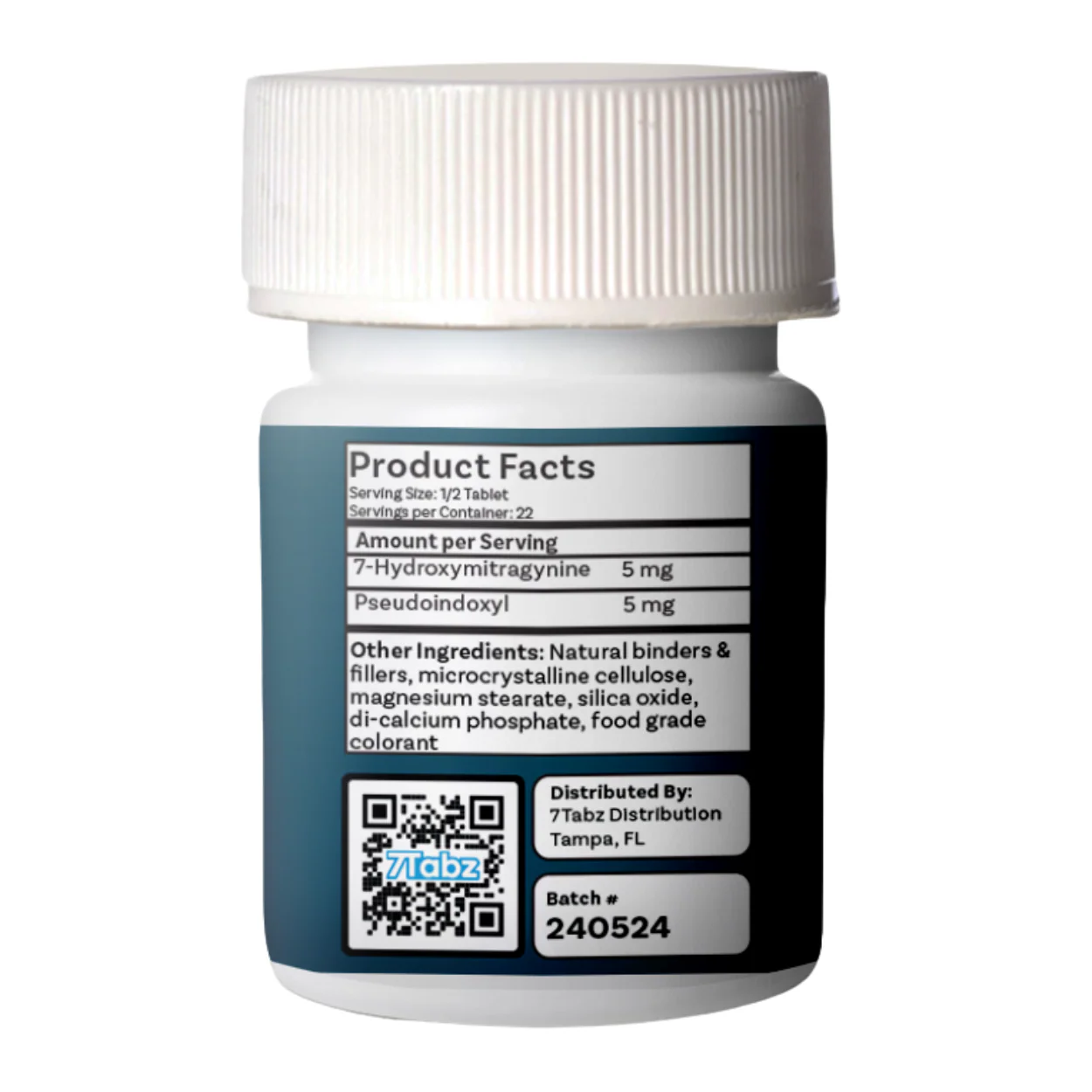 7Tabz 7-Hydroxy + Pseudo Tablets 200mg – 10ct (20mg Each) - Image 2