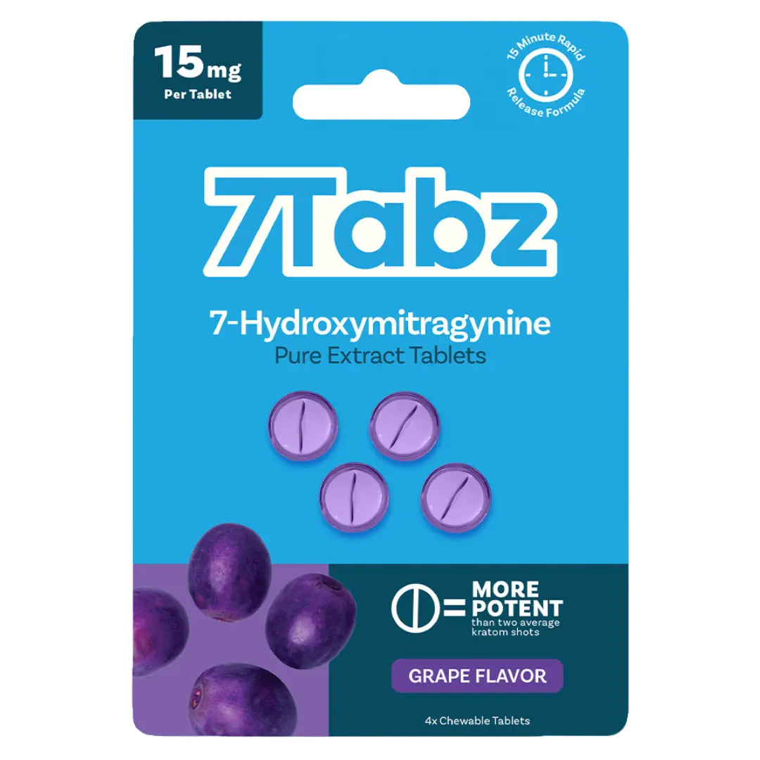 7Tabz 7-Hydroxymitragynine Kratom Tablets - 4ct (15mg Each) - Image 4