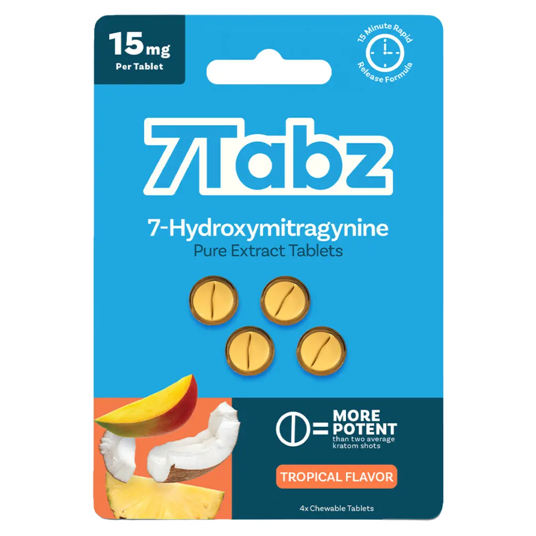 7Tabz 7-Hydroxymitragynine Kratom Tablets - 4ct (15mg Each) - Image 5