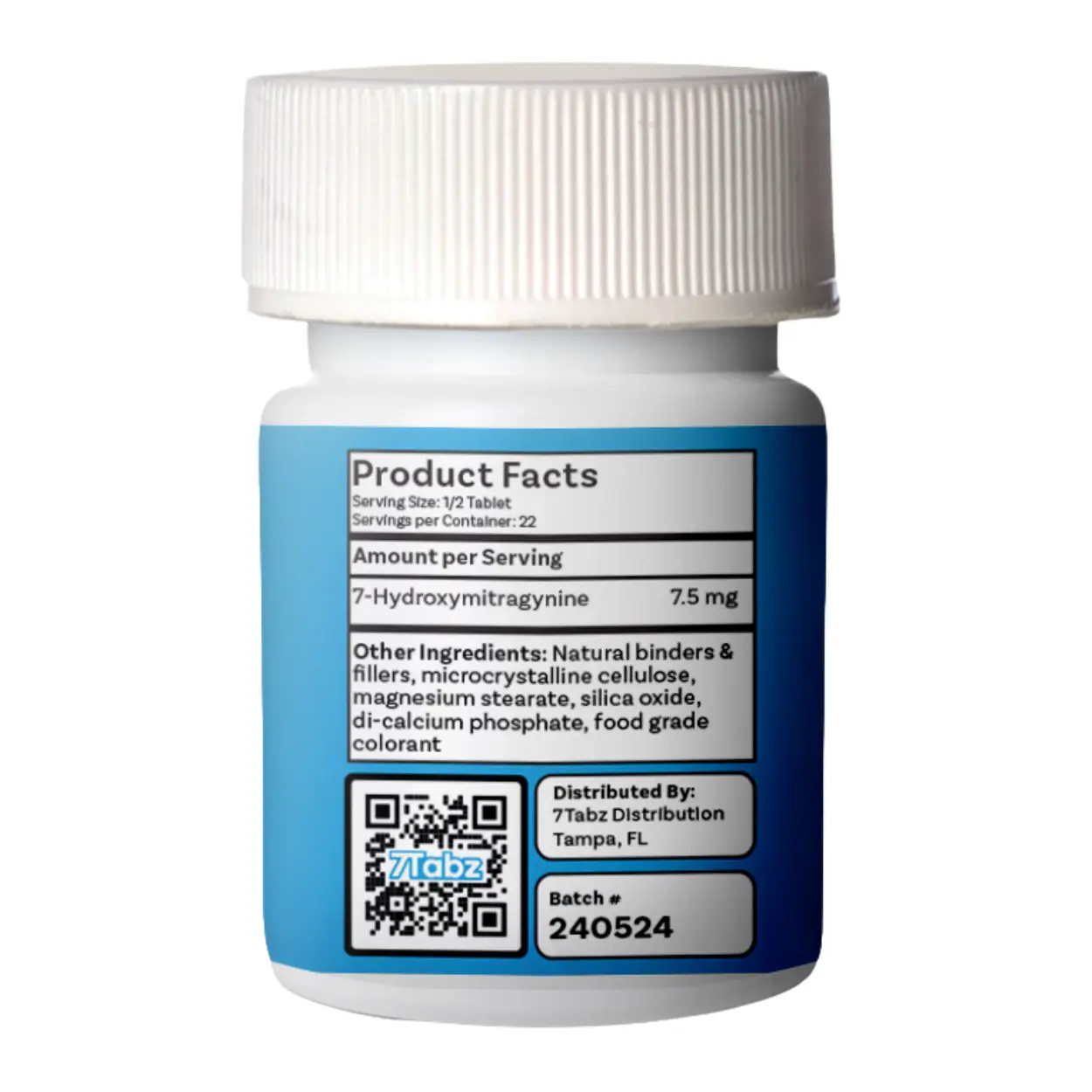 7Tabz 7-Hydroxymitragynine Tablets - 10ct (15mg Each) (MINIMUM OF 2 PER PURCHASE) - Image 2