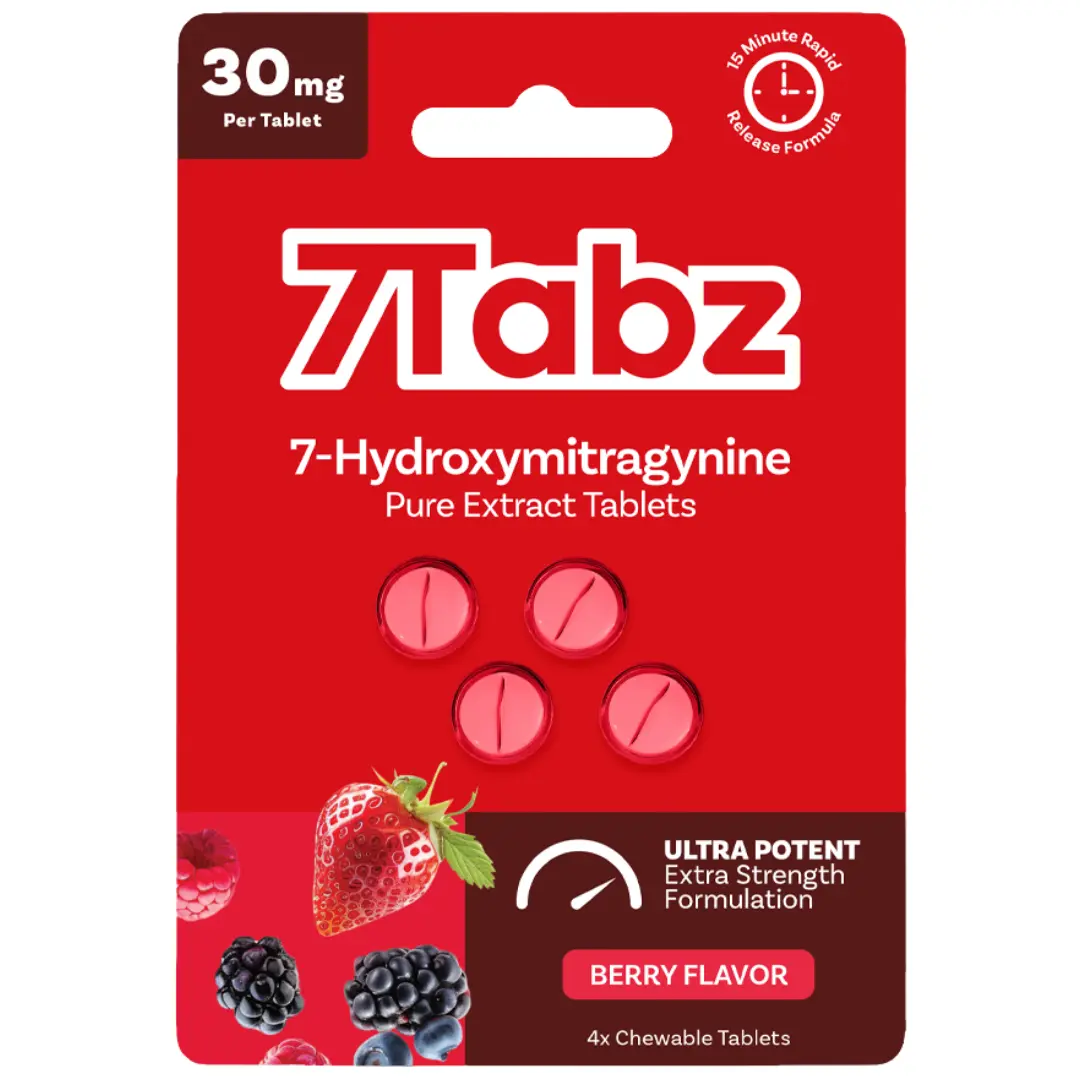 7Tabz Ultra Potent Extra Strength 7-OH Tablets - 4ct (30mg Each) - Image 2