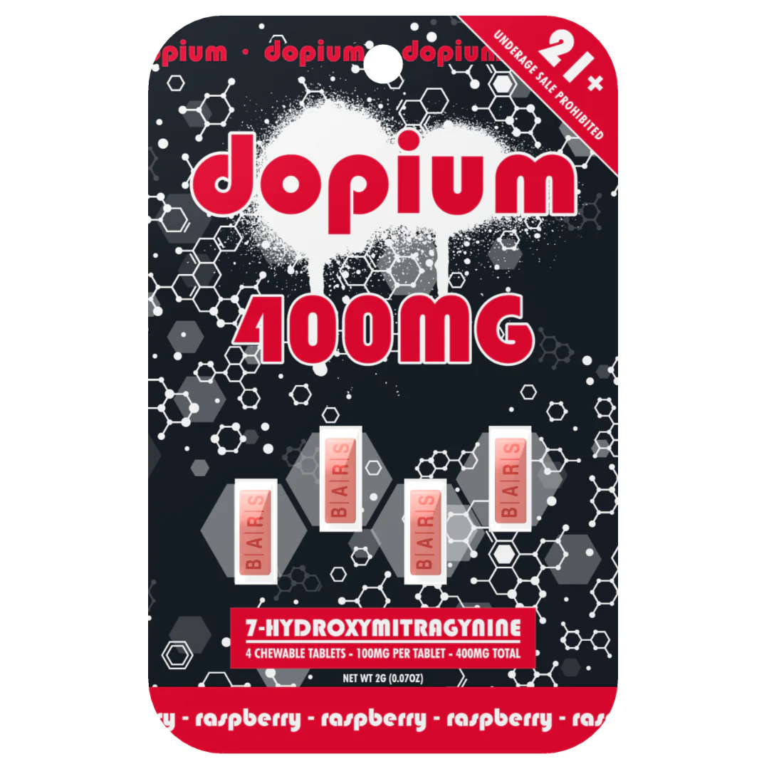 Dopium Bars 7-Hydroxymitragynine Tablets 400mg - 4ct (100mg Each) - Image 3