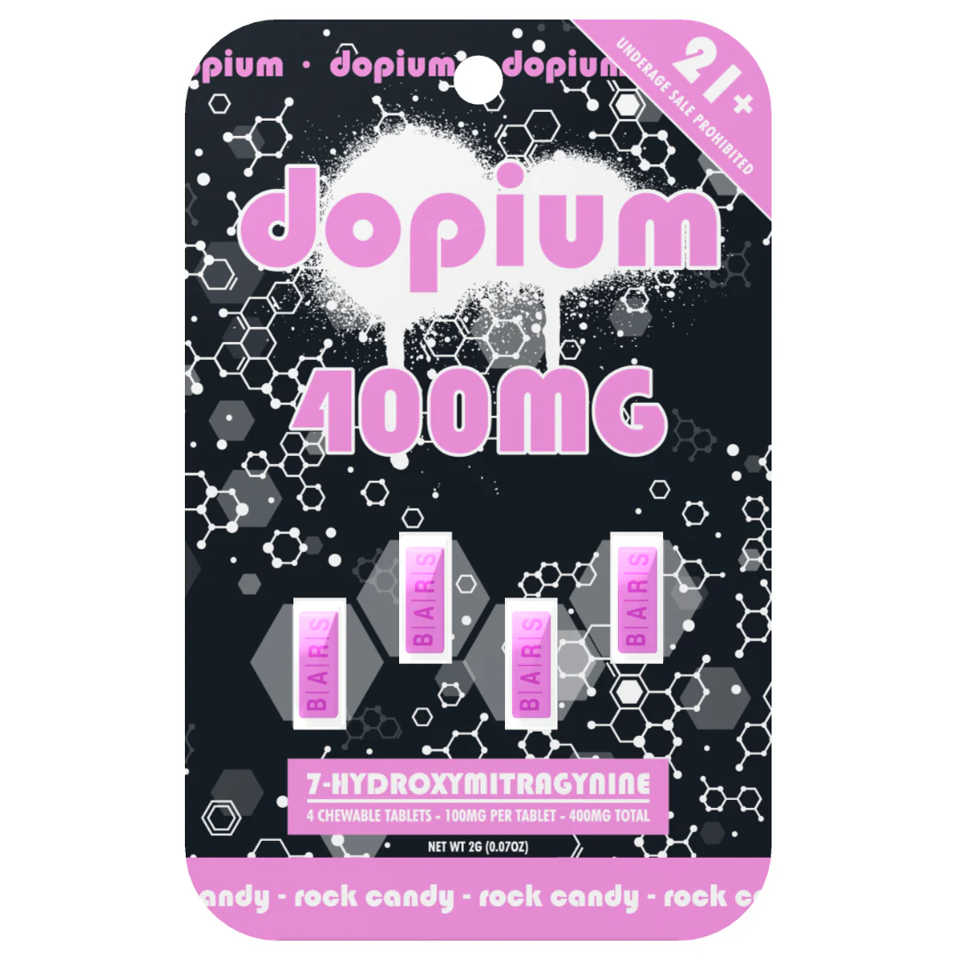 Dopium Bars 7-Hydroxymitragynine Tablets 400mg - 4ct (100mg Each) - Image 5
