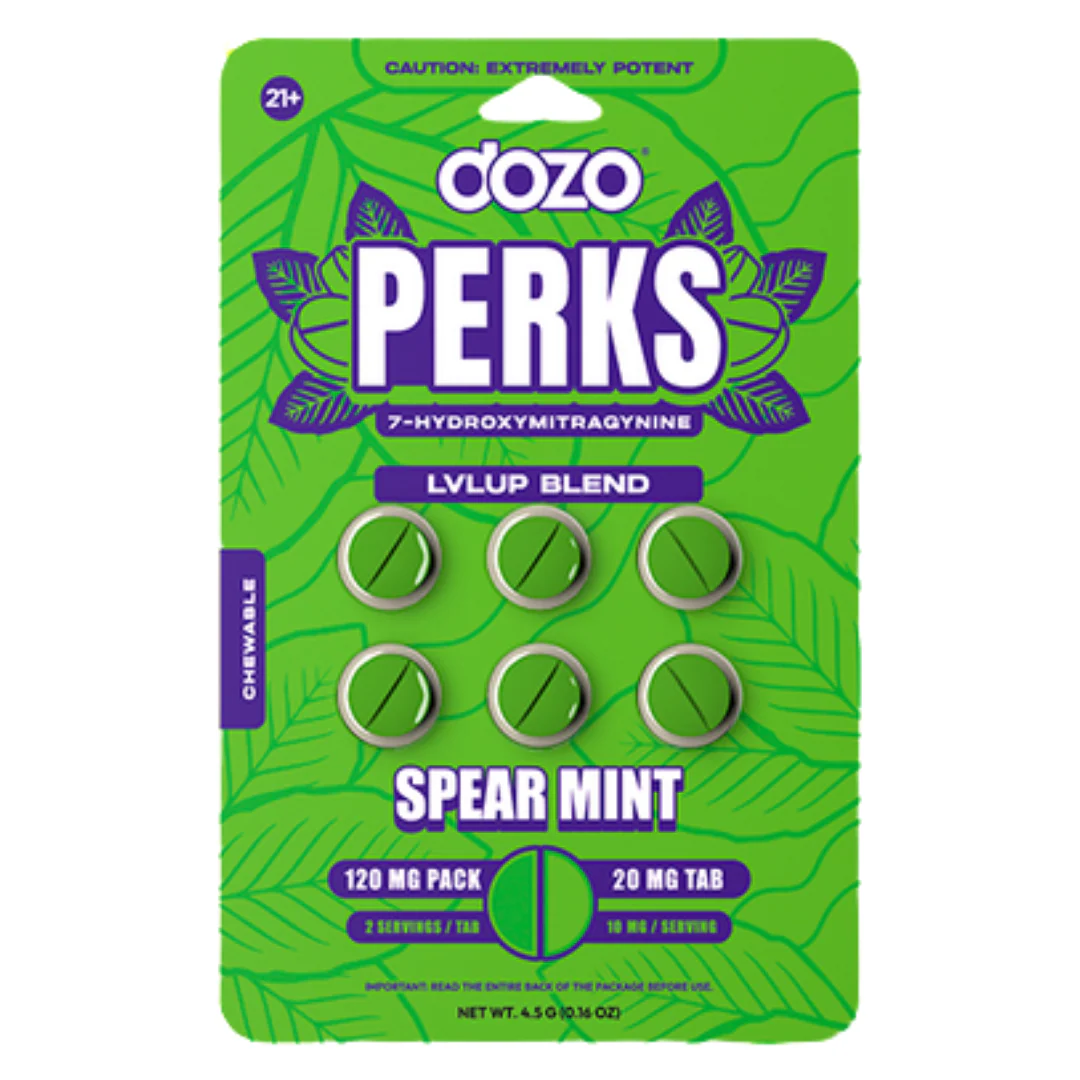 Dozo Perks 7-Hydroxymitragynine Rapid Release Tablets - 6ct (20mg Each) - Image 2