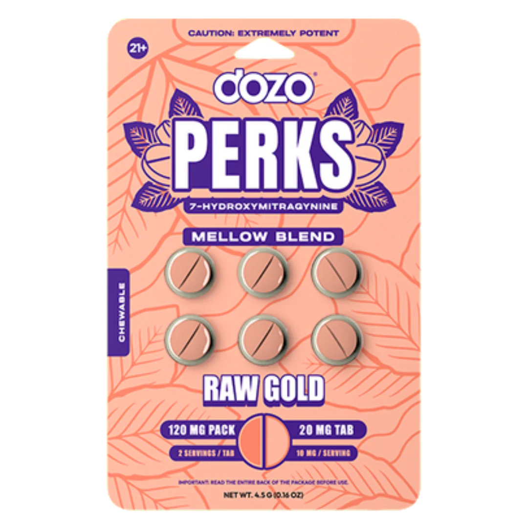 Dozo Perks 7-Hydroxymitragynine Rapid Release Tablets - 6ct (20mg Each) - Image 3