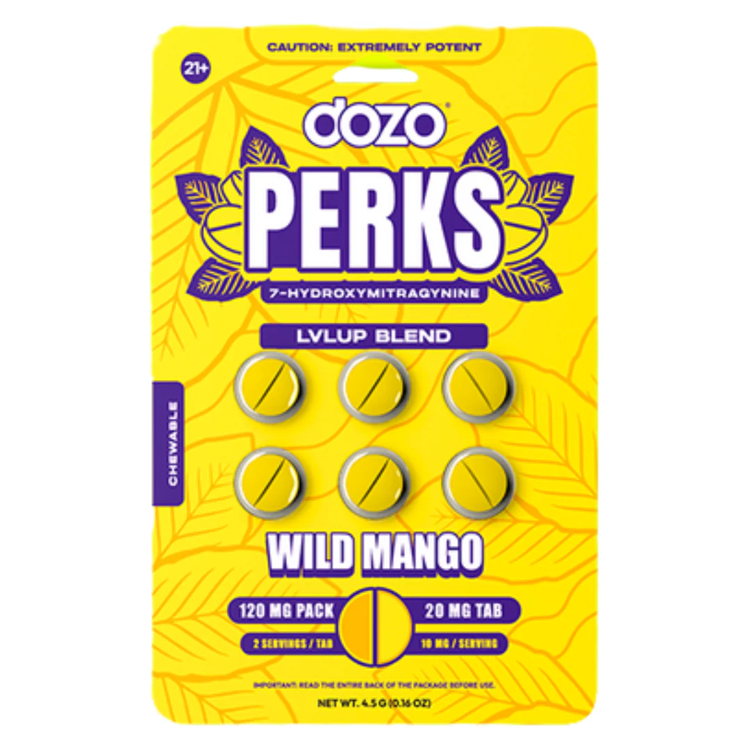 Dozo Perks 7-Hydroxymitragynine Rapid Release Tablets - 6ct (20mg Each) - Image 5