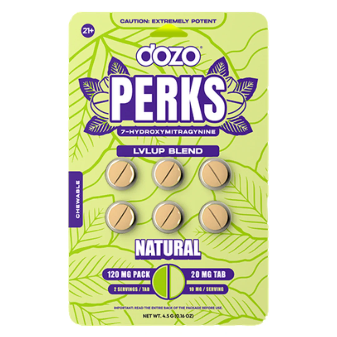 Dozo Perks 7-Hydroxymitragynine Rapid Release Tablets - 6ct (20mg Each) - Image 6