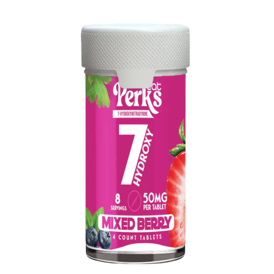 Eat Perks 7-Hydroxymitragynine Chewable Tablets - 4ct (50mg Each) - Image 2