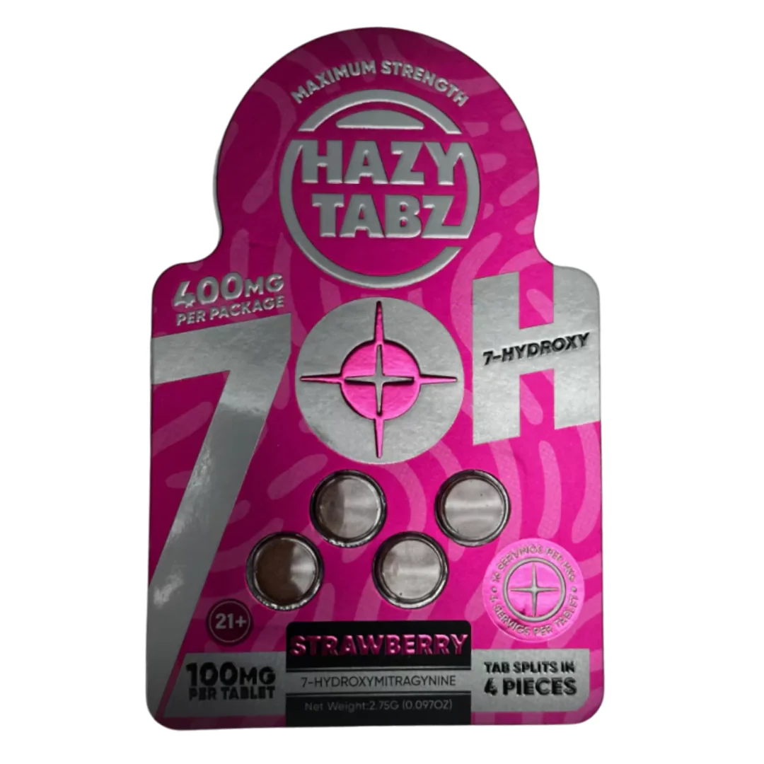 Hazy Tabz Maximum Strength 7-OH Tablets 400mg - 4ct (100mg Each) - Image 4