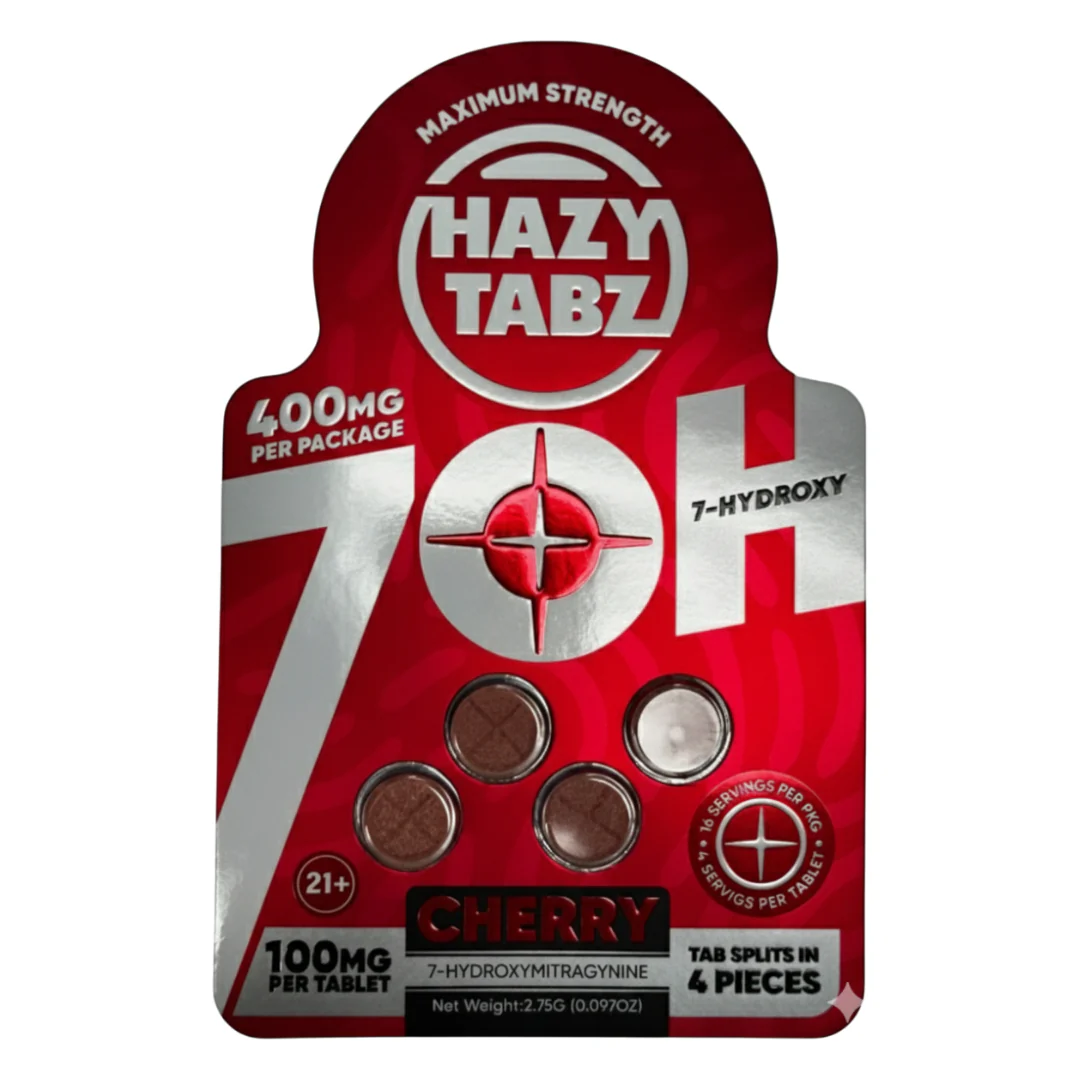 Hazy Tabz Maximum Strength 7-OH Tablets 400mg - 4ct (100mg Each) - Image 5