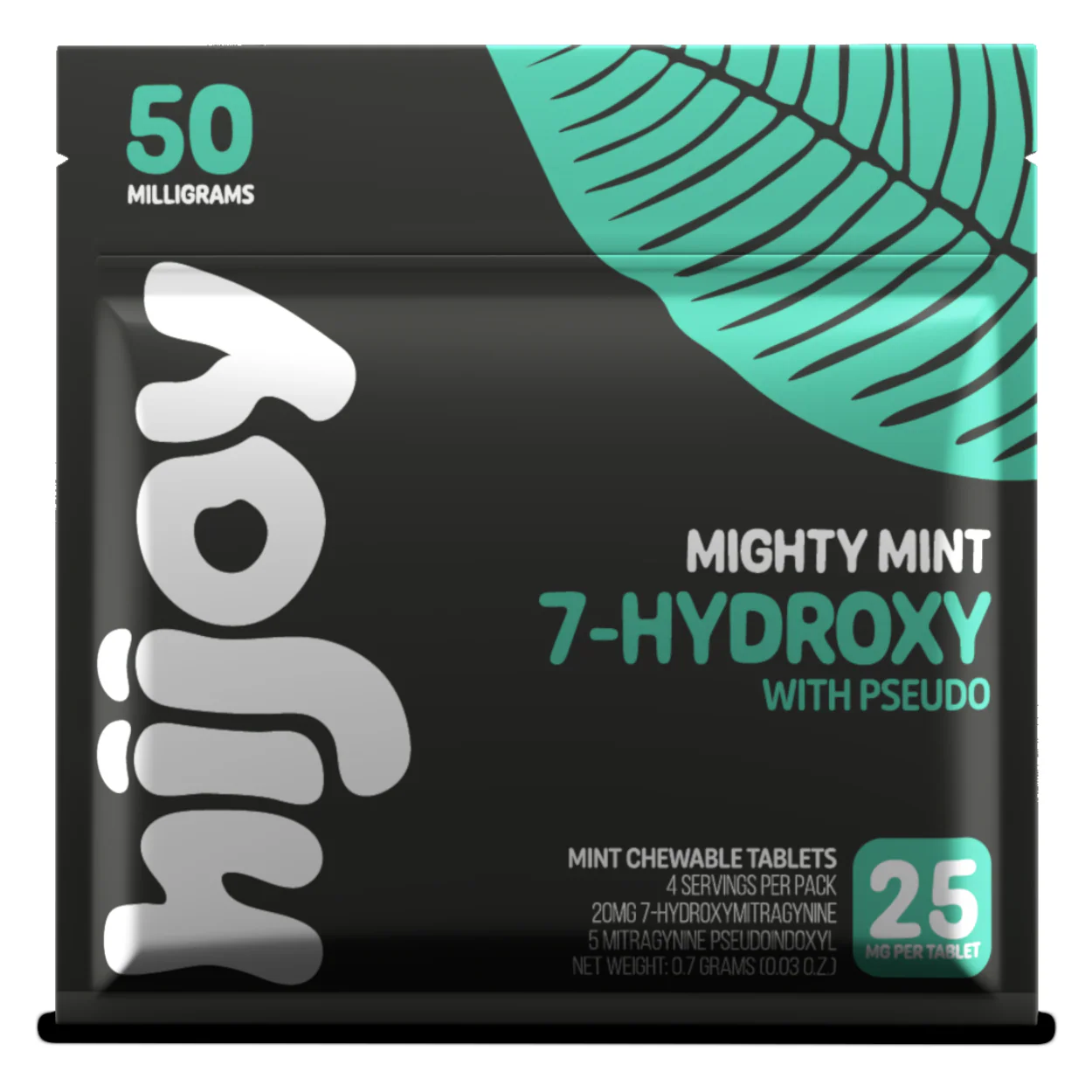Hijoy 7-Hydroxy + Pseudo Tablets - 2ct (25mg Each) - Image 3