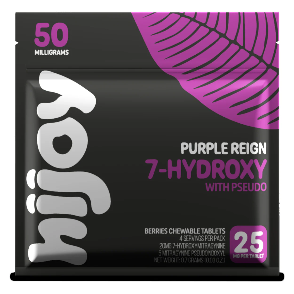 Hijoy 7-Hydroxy + Pseudo Tablets - 2ct (25mg Each) - Image 5