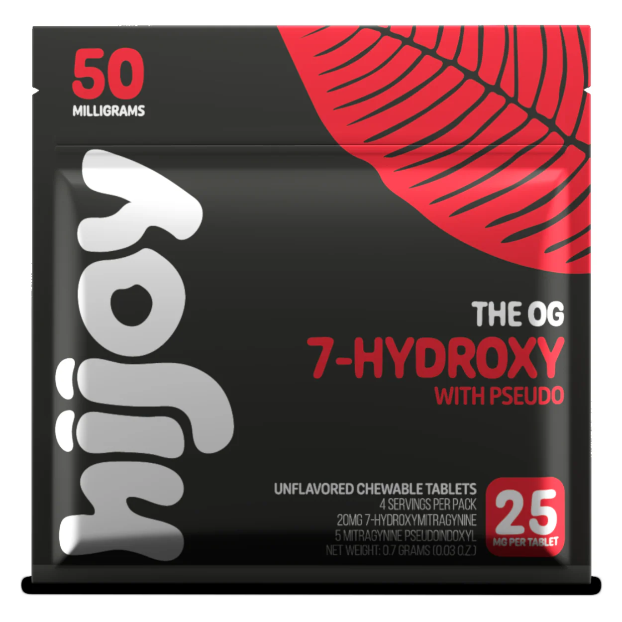 Hijoy 7-Hydroxy + Pseudo Tablets - 2ct (25mg Each) - Image 7