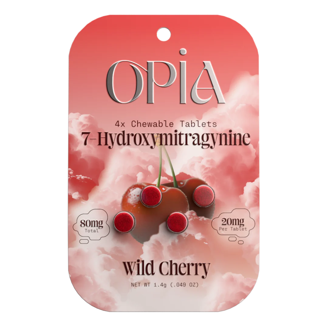 OPiA 7-Hydroxy Chewable Kratom Tablets - 4ct (20mg Each)