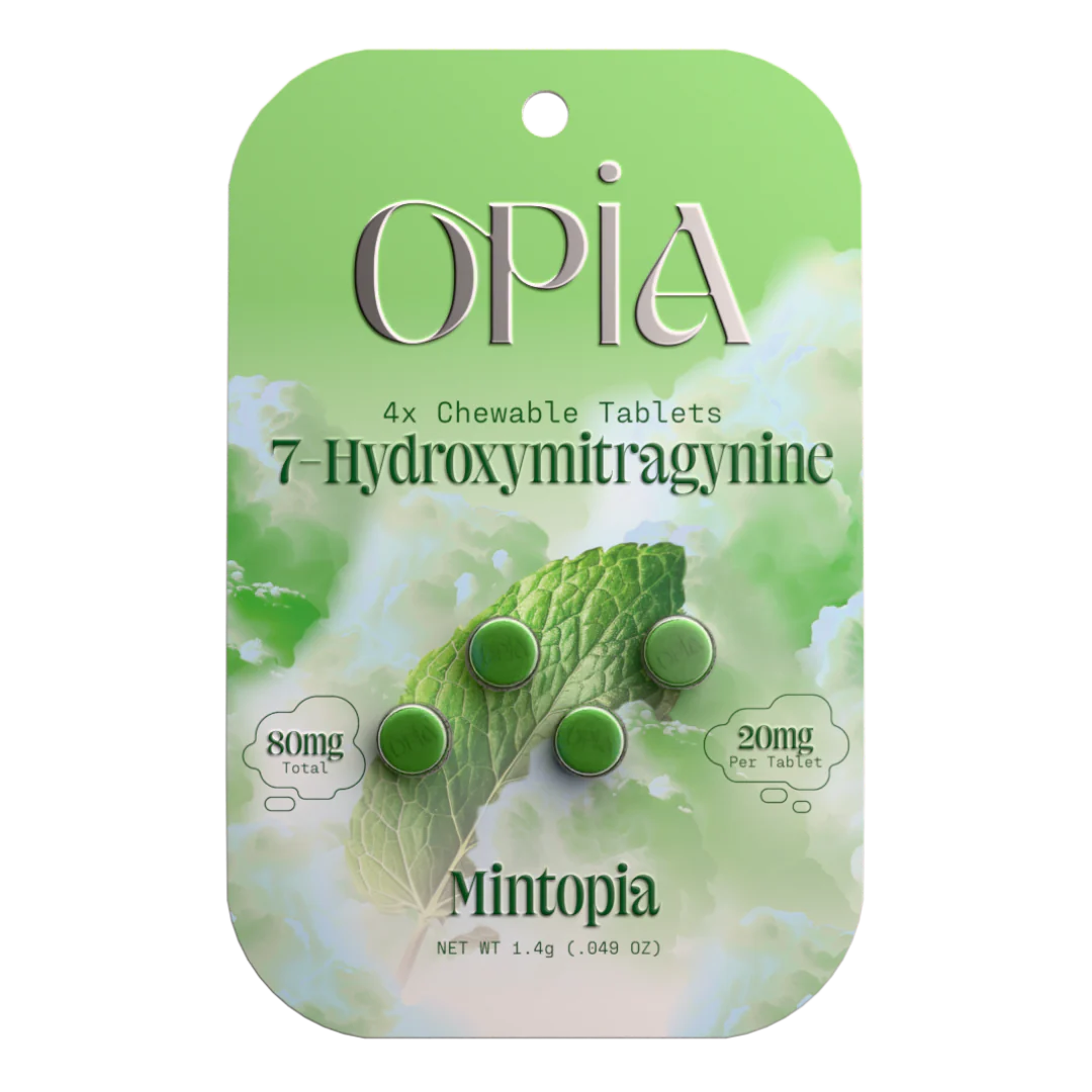 OPiA 7-Hydroxy Chewable Kratom Tablets - 4ct (20mg Each) - Image 3