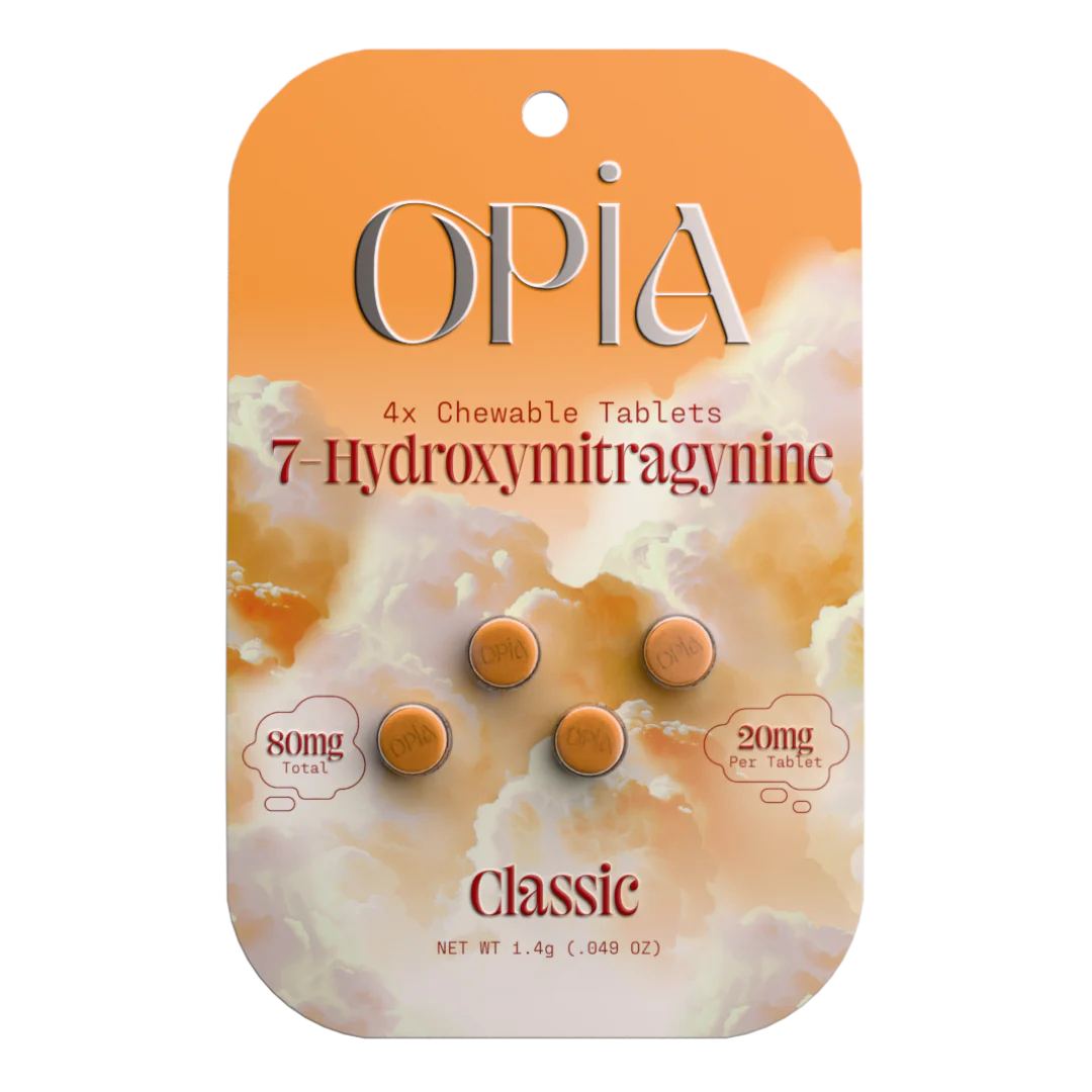 OPiA 7-Hydroxy Chewable Kratom Tablets - 4ct (20mg Each) - Image 4