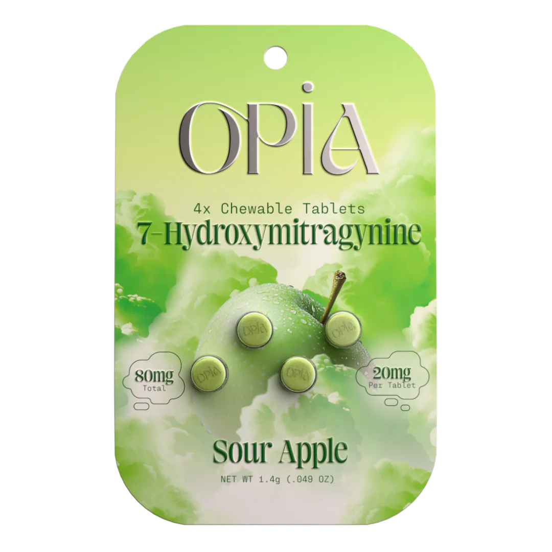 OPiA 7-Hydroxy Chewable Kratom Tablets - 4ct (20mg Each) - Image 5