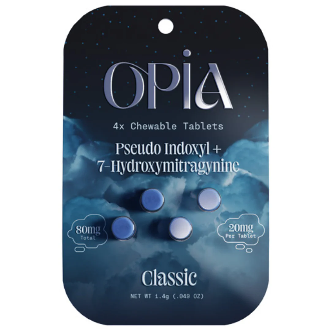 Opia Pseudoindoxyl + 7-Hydroxymitragynine Tablets - 4ct (20mg Each)